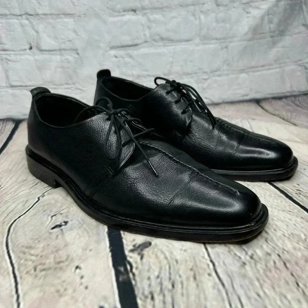 Cole Haan Cain Men’s Black Leather Oxford Shoes size 8M